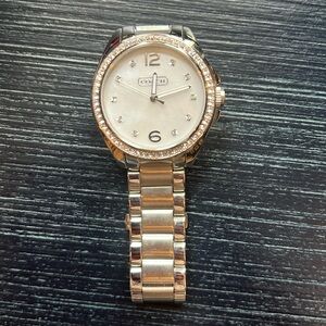 Coach stainless steel watch